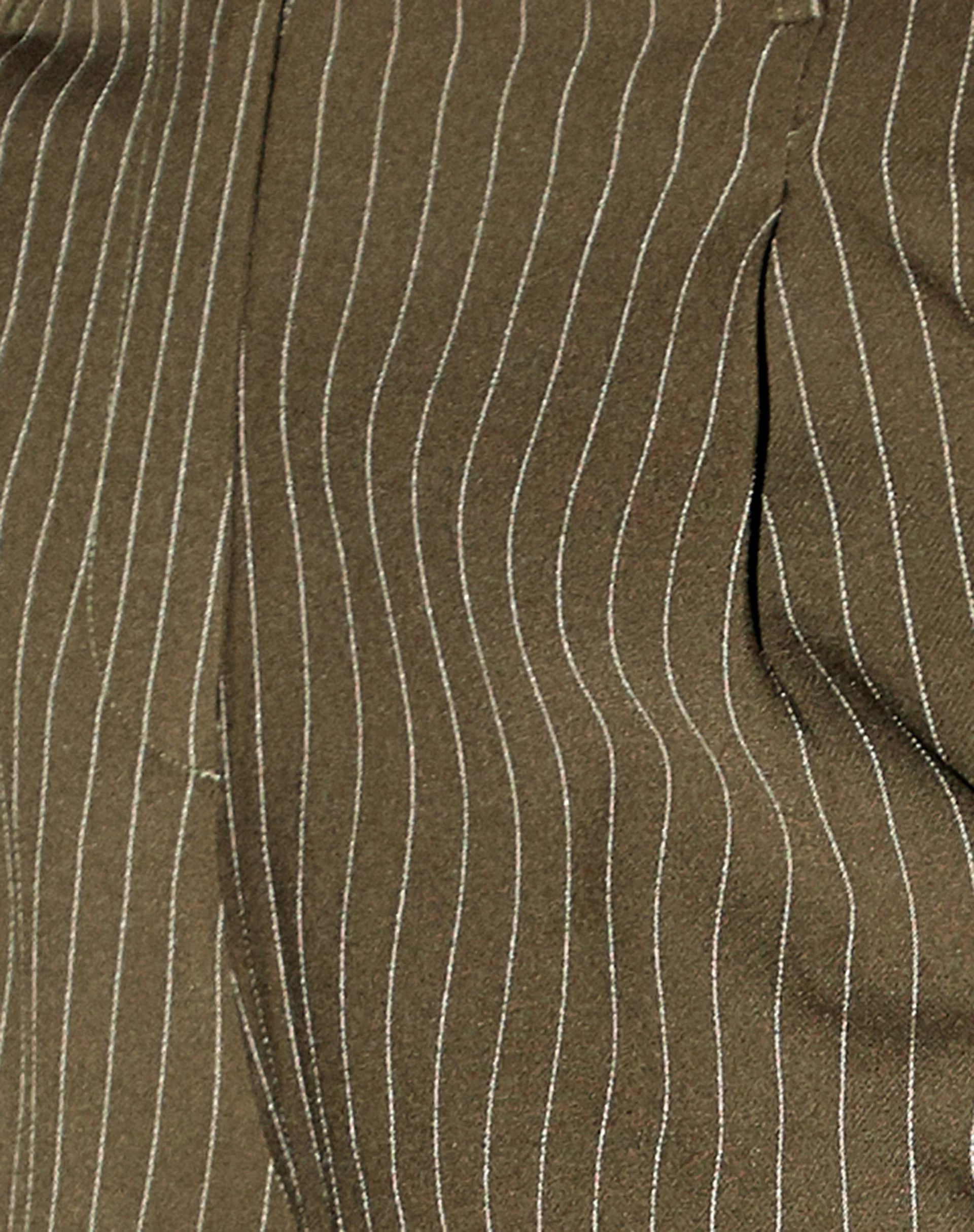 Sakila Trouser in Pinstripe Khaki - Image 8