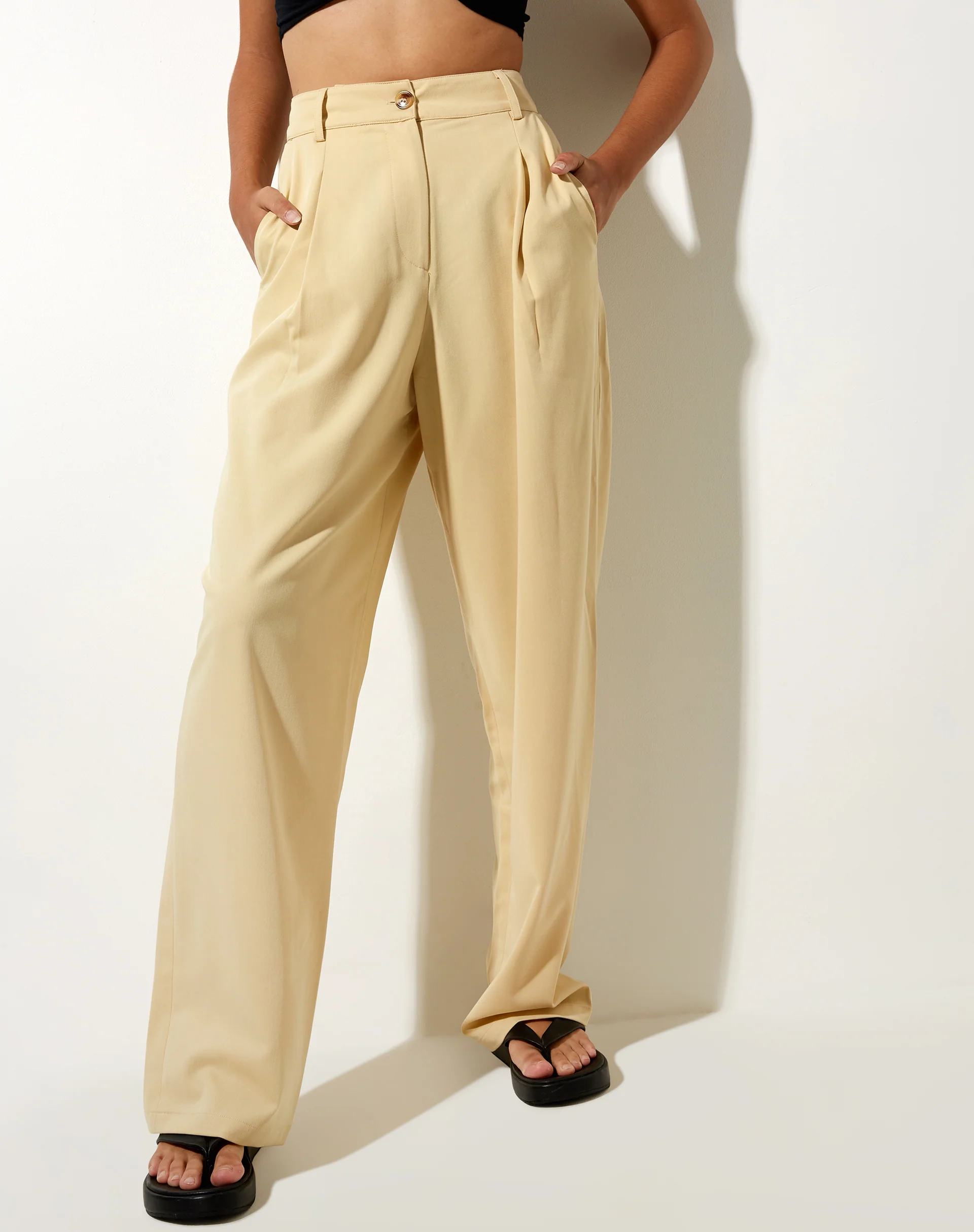 Sakila Trouser in Buttercream - Image 3