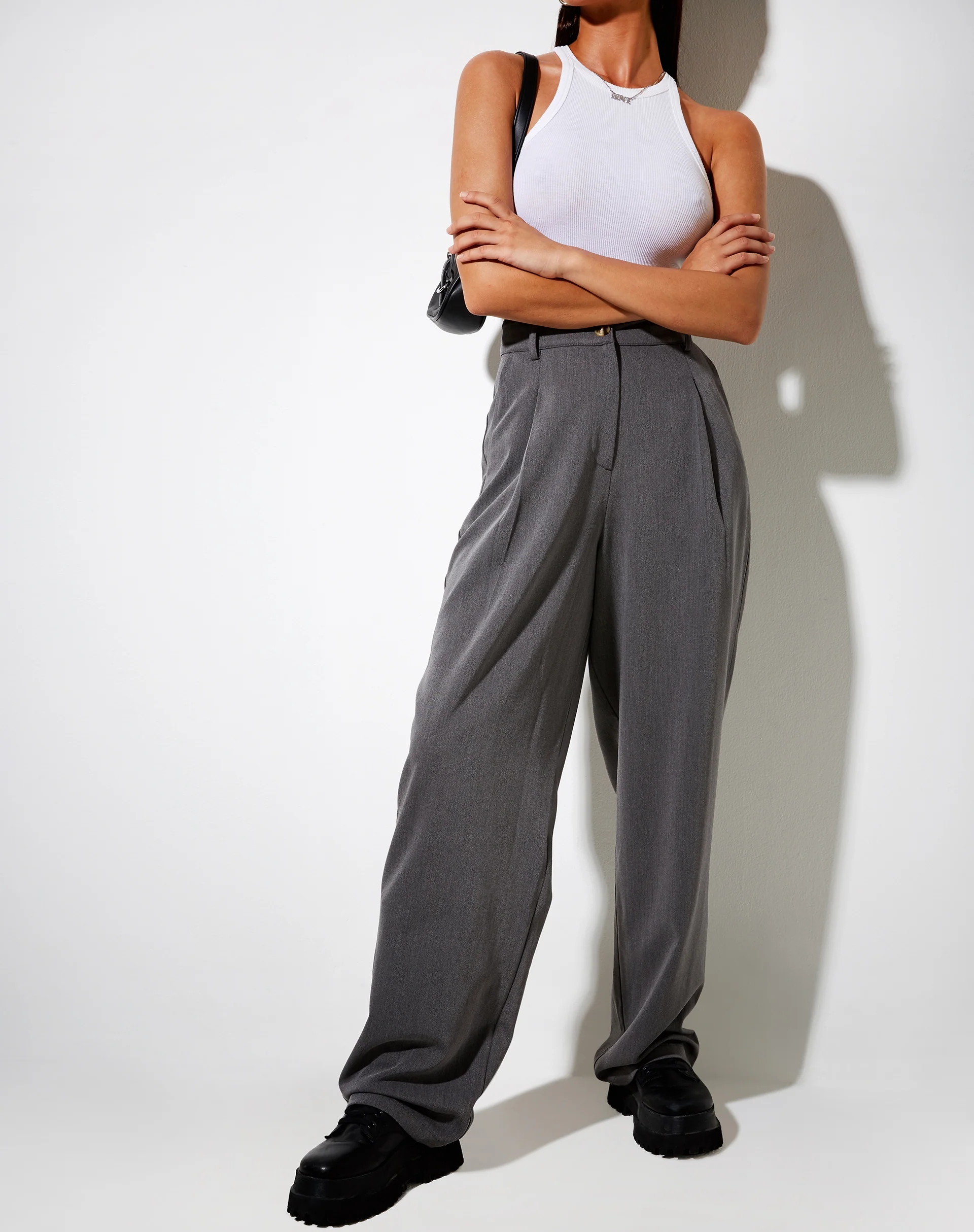 Sakila Trouser in Tailoring Charcoal - Image 2