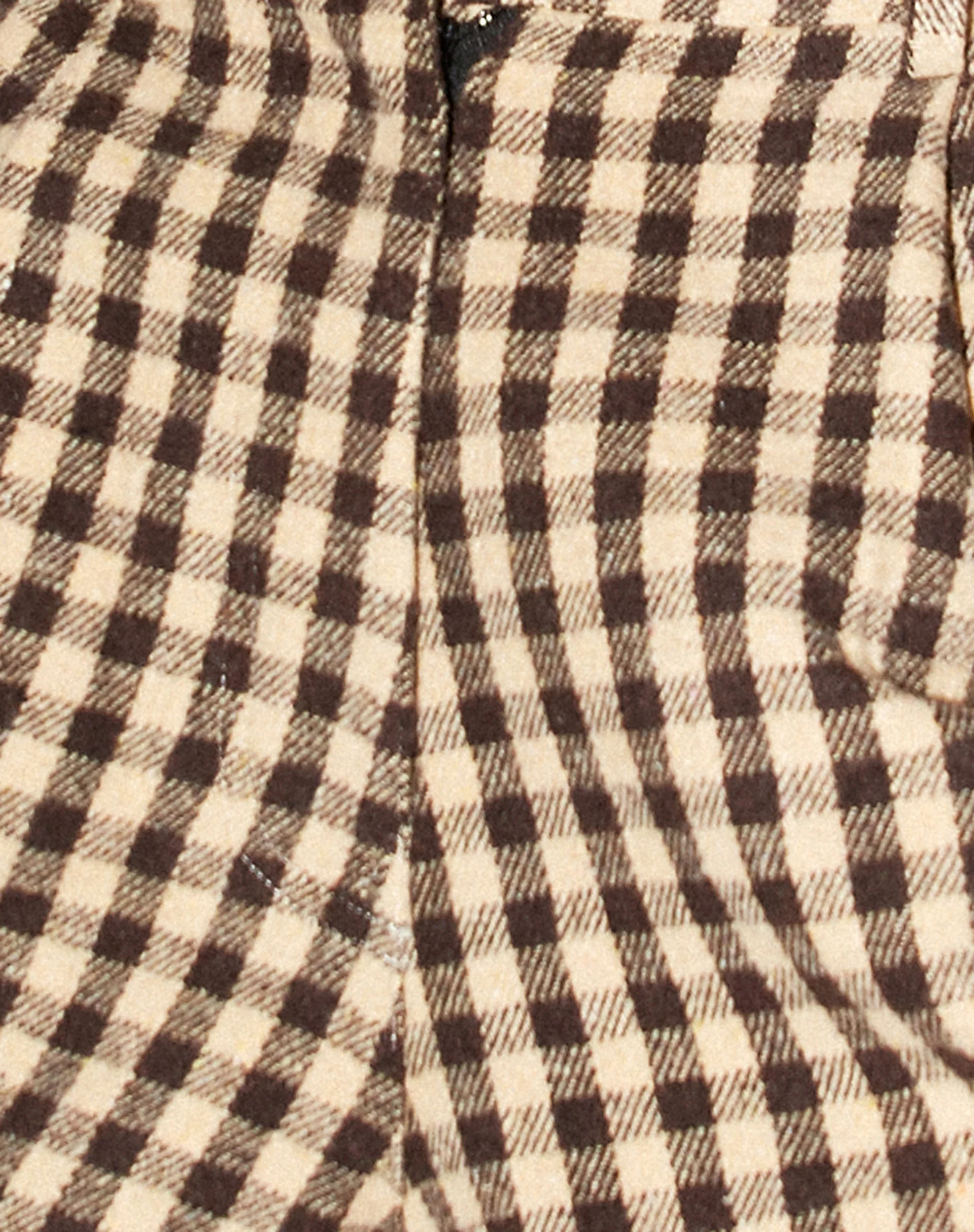 Sakila Trouser in Gingham Tan and Black - Image 7