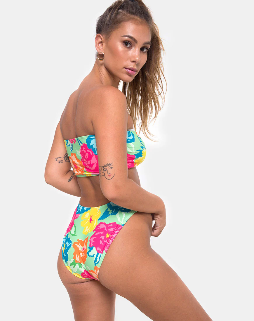 Samara Bikini Bottom in Tropicana Floral - Image 5