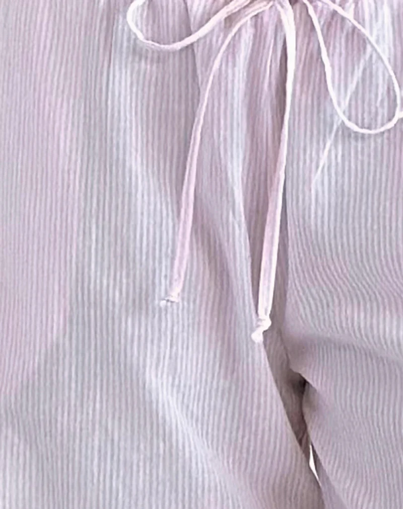 Samir Trouser in Cotton Pink Stripe - Image 7
