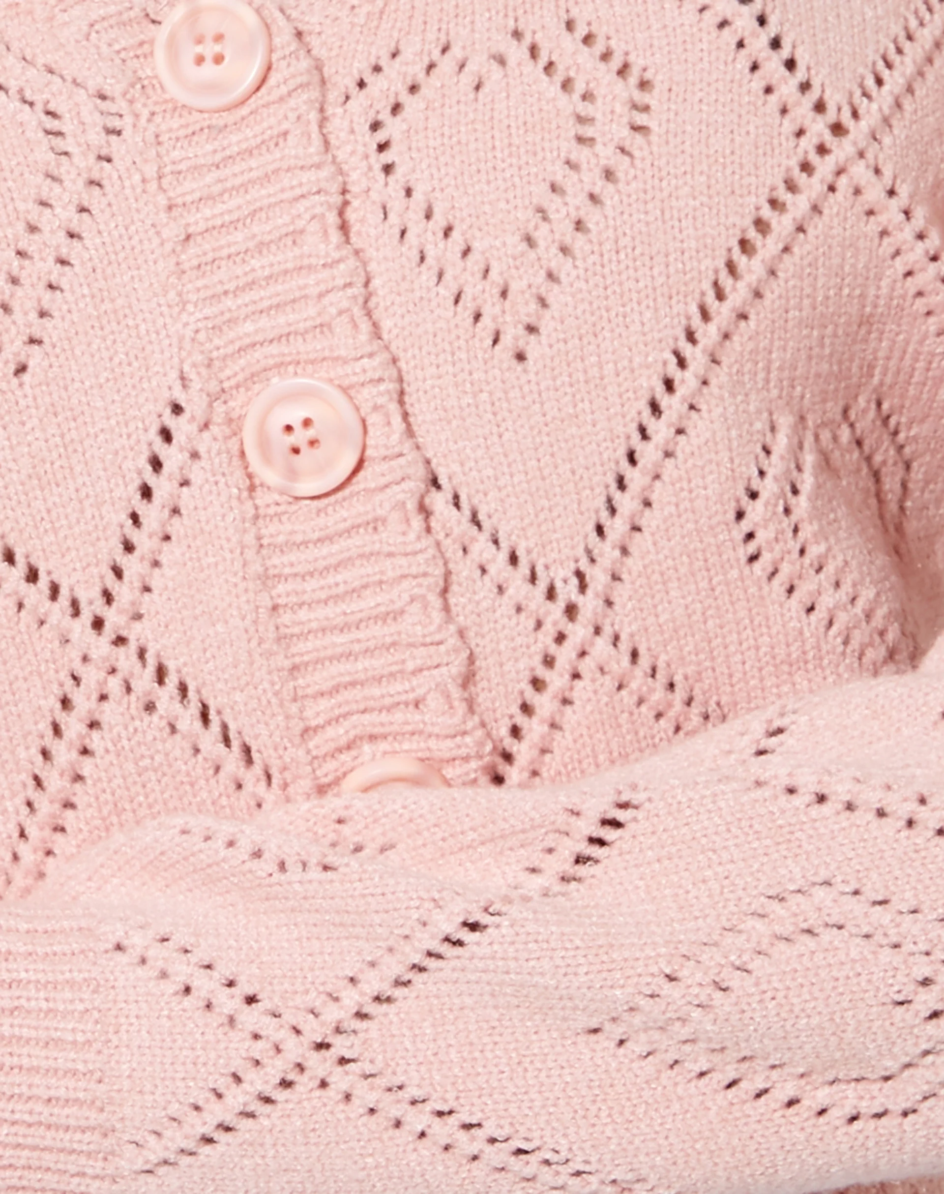 Samo Cardigan in Diamond and Heart Pink - Image 5