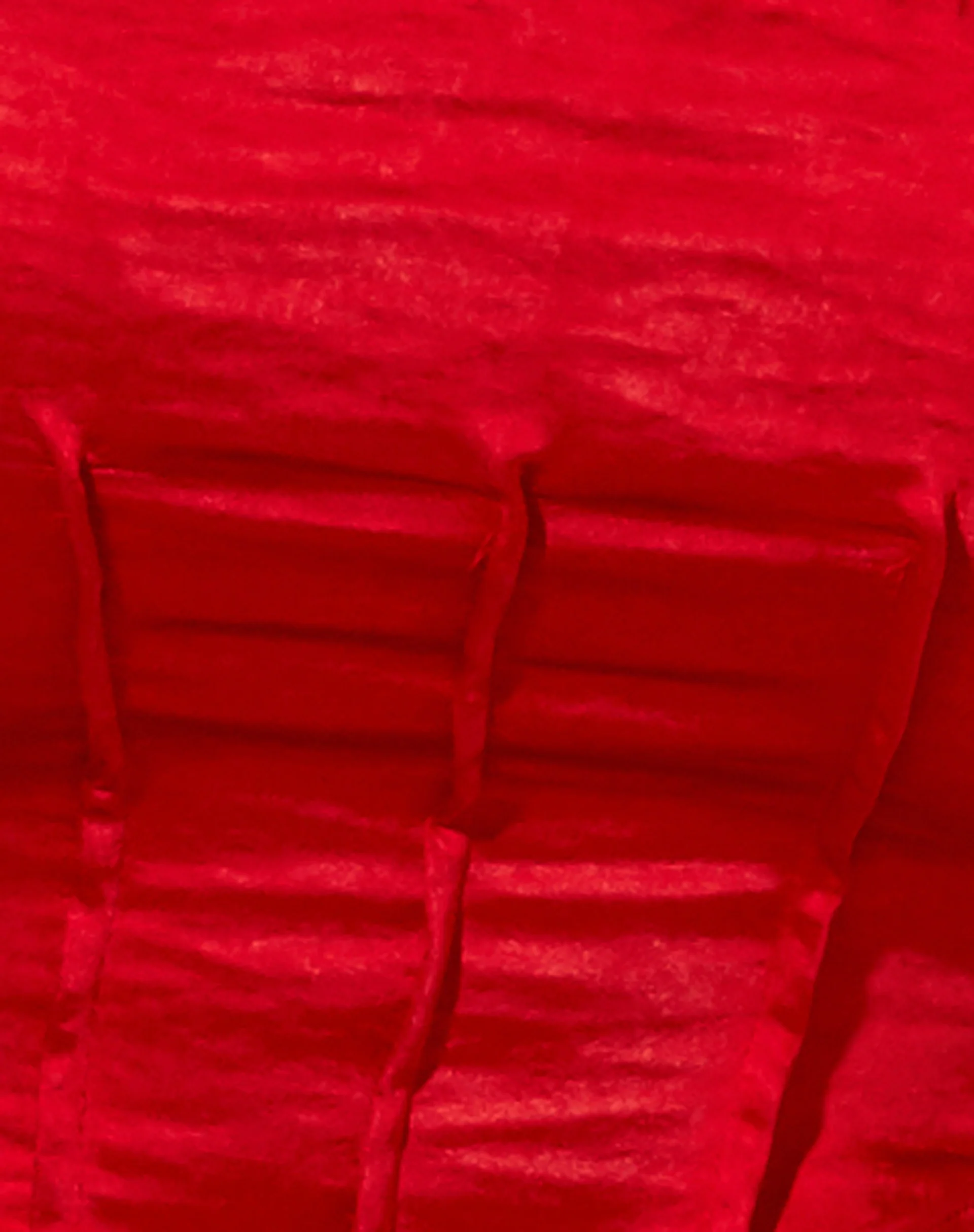 Sanja Bandeau Top in Satin Red - Image 5