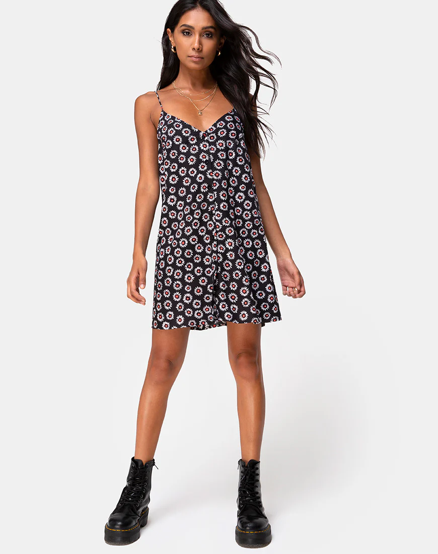 Sanna Slip Dress in Dancing Daisy - Image 3