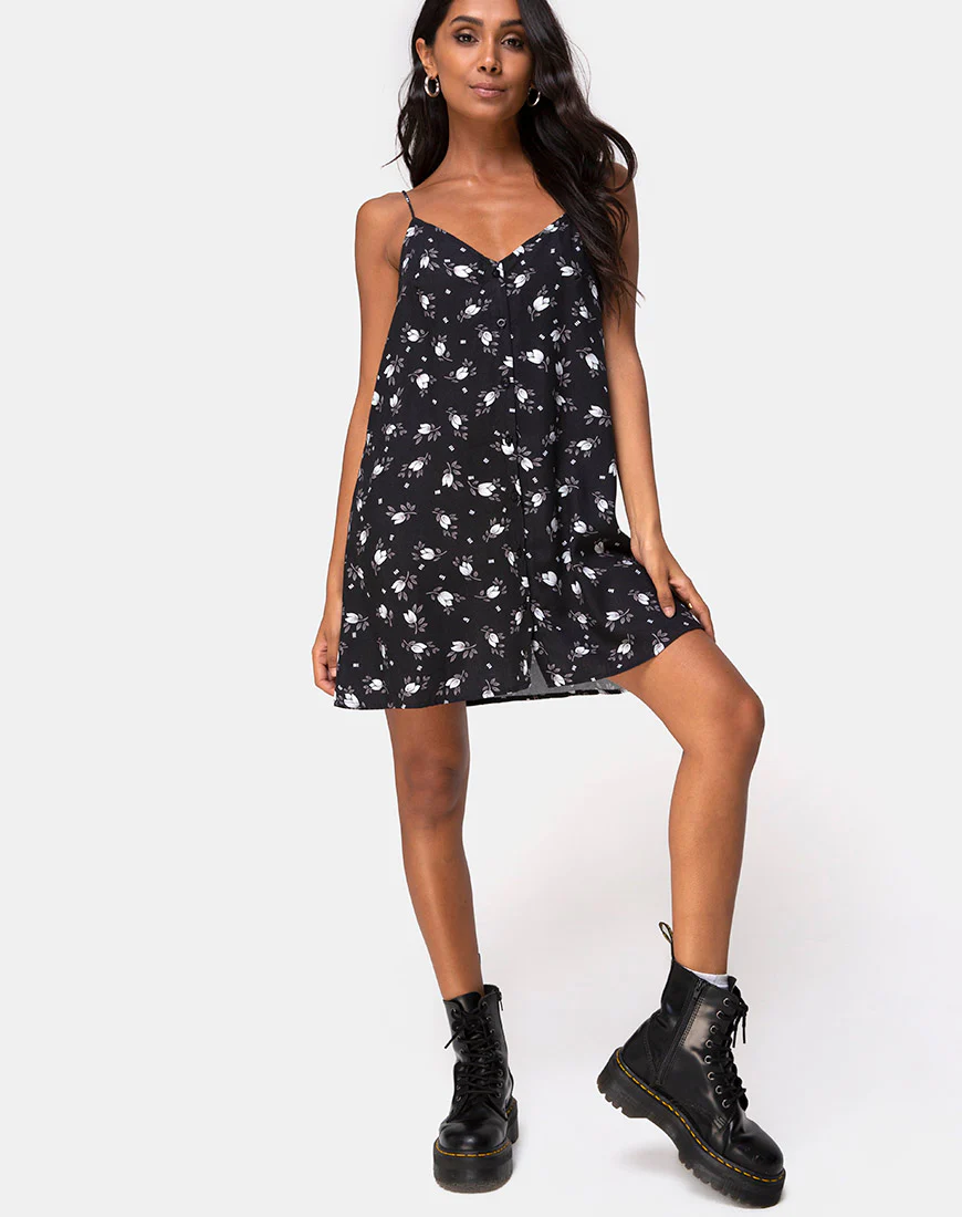 Sanna Slip Dress in Dark Tulip - Image 4