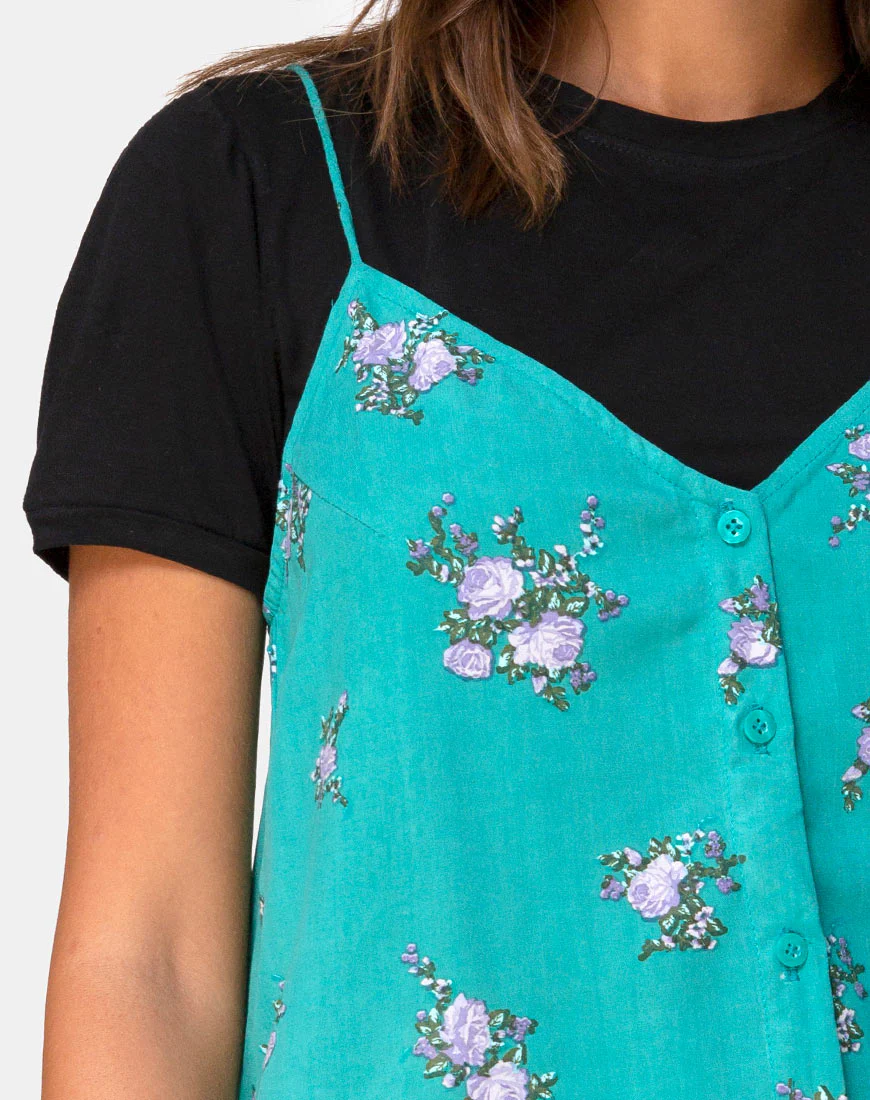 Sanna Slip Dress in Soi Rose Green - Image 5