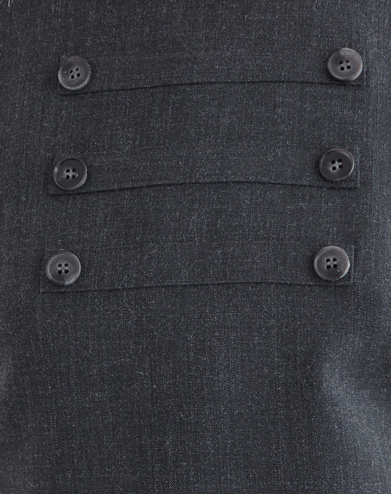 Saraya Mini Dress in Tailoring Grey Blue - Image 8
