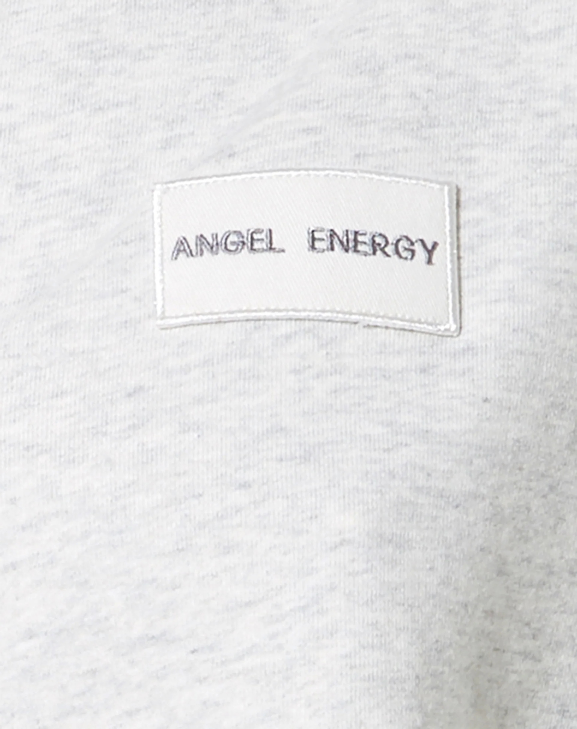Saria Crop Top in Grey Wash 'Angel Energy' Label - Image 5