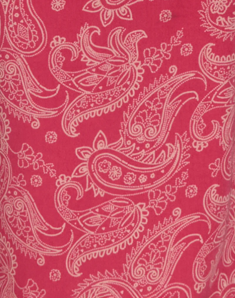 Sastra Midi Dress in Retro Paisley Pink - Image 6