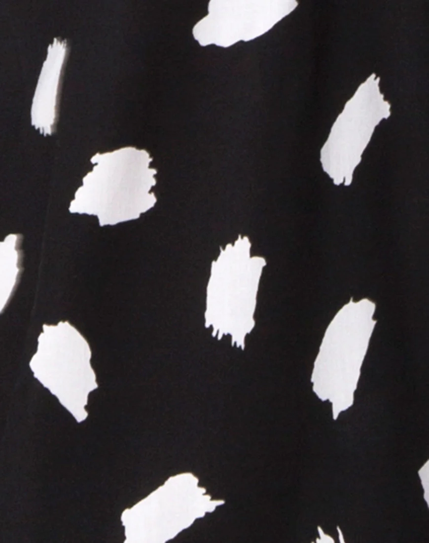 Satha Midi Skirt in Diana Dot Black - Image 5