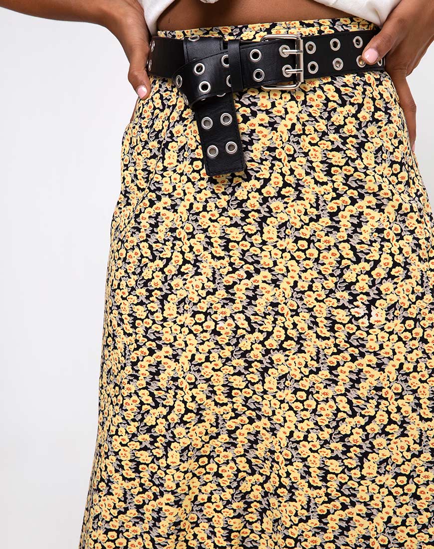Sayan Skirt in Mini Bloom Yellow - Image 4