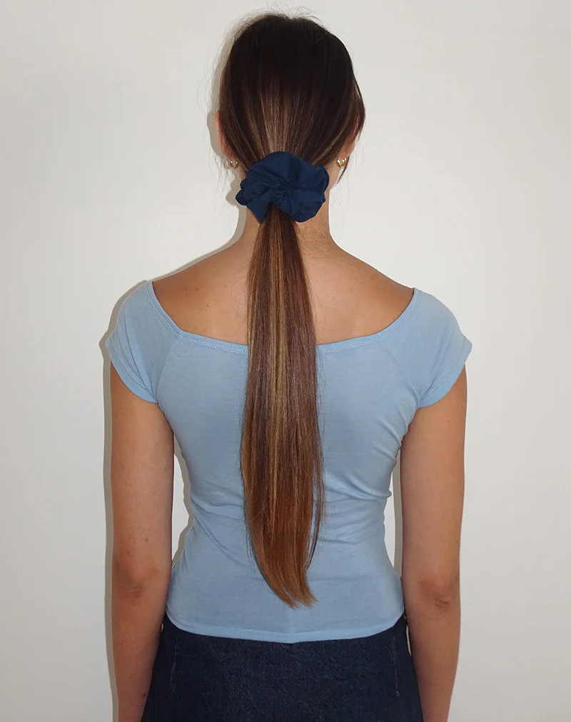 Scrunchie in Navy - Image 3
