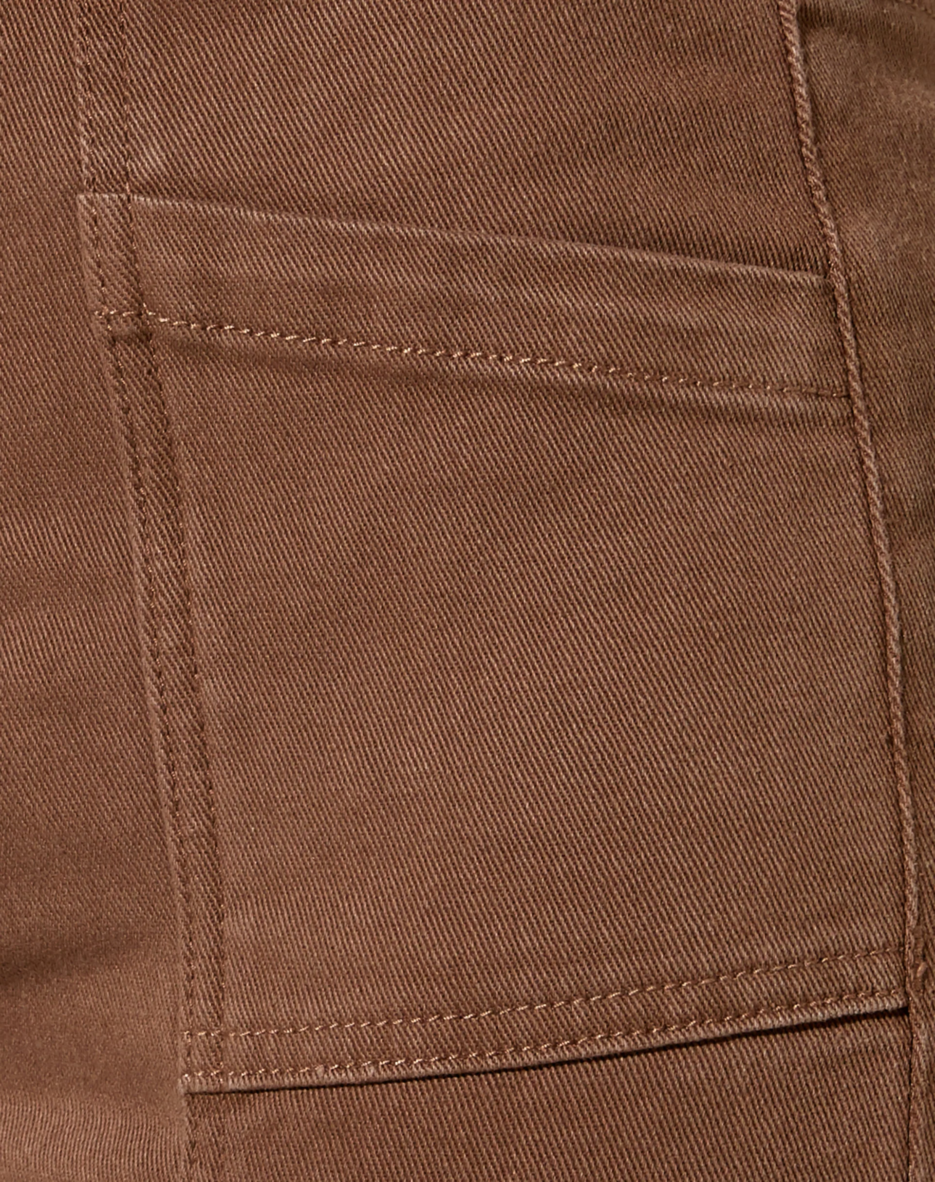 Seam Split Jeans in Rich Brown - Image 6
