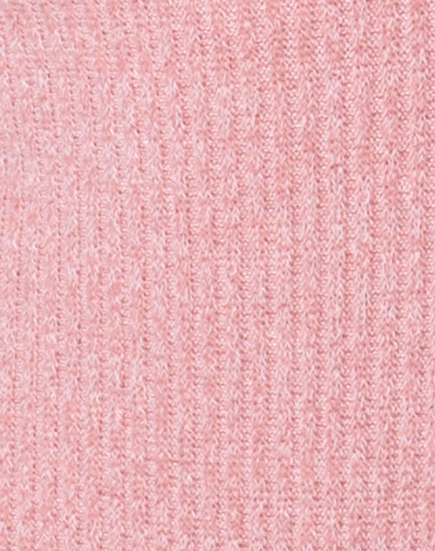 Segina Bodice in Knit Crinkle Rib Pink - Image 5