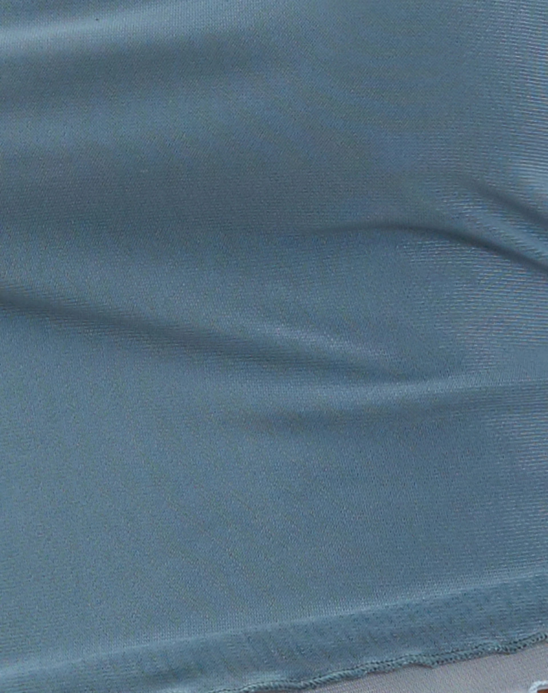 Seka Bandeau Top in Mesh Tonal Blue - Image 5