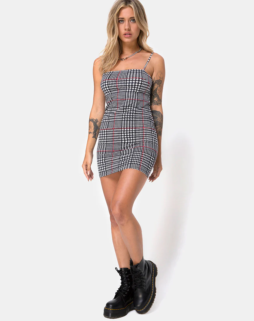 Selah Dress in Big Charles Check - Image 3
