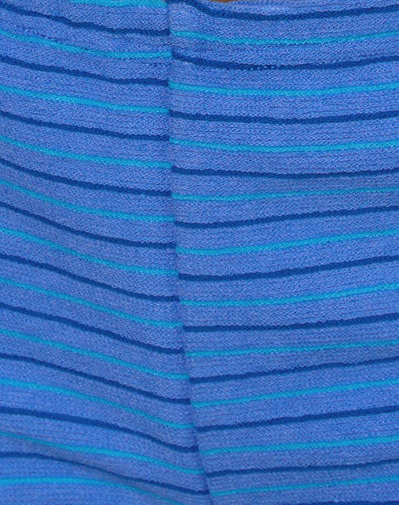 Sera Short in Towelling Blue Stripe - Image 6