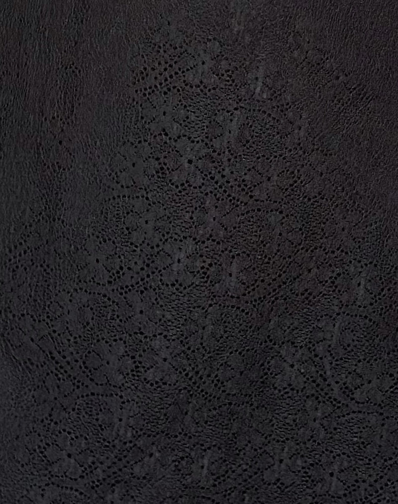 Severine Bardot Mini Dress Lace Black - Image 5