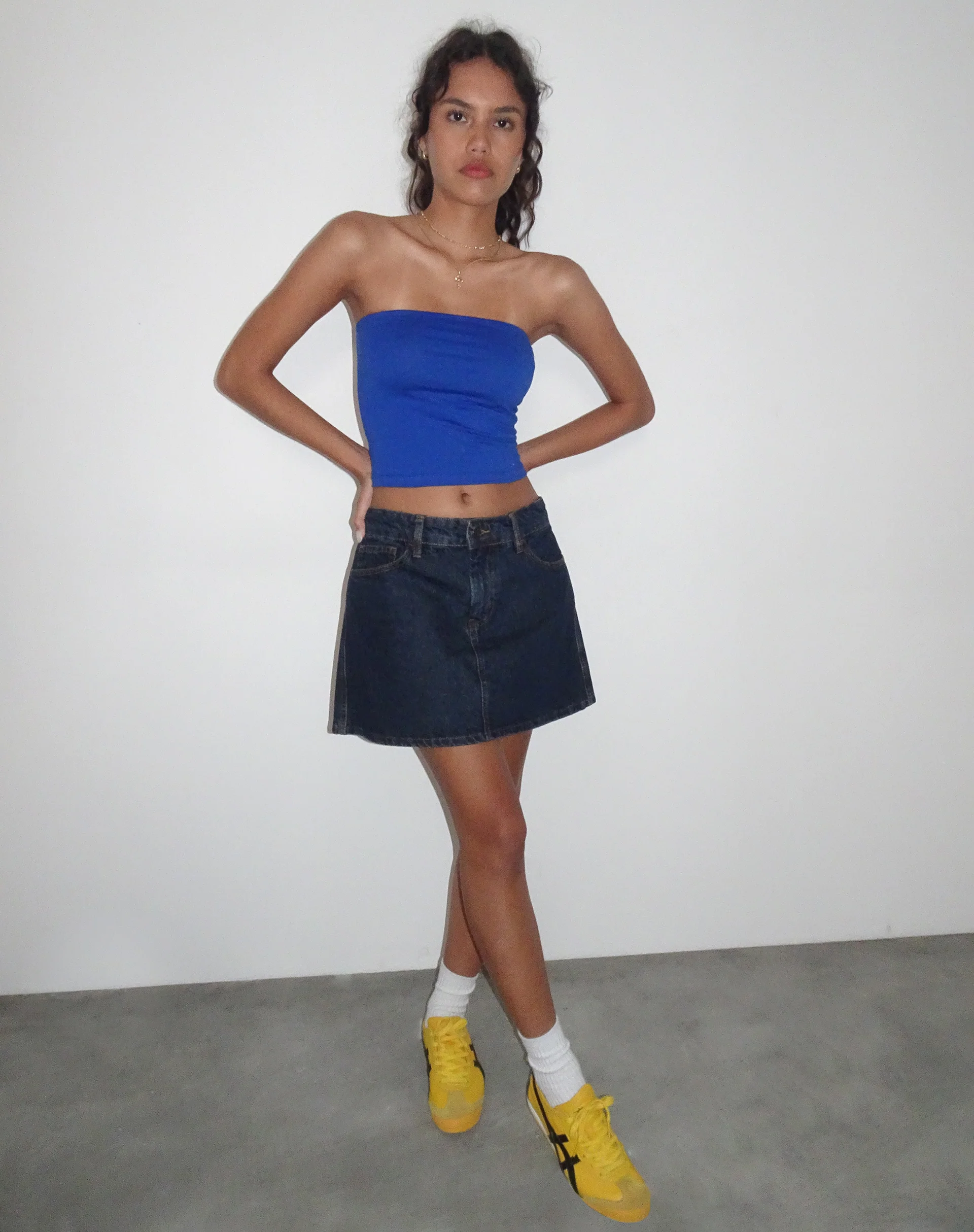 Shae Bandeau Top in Cobalt - Image 2