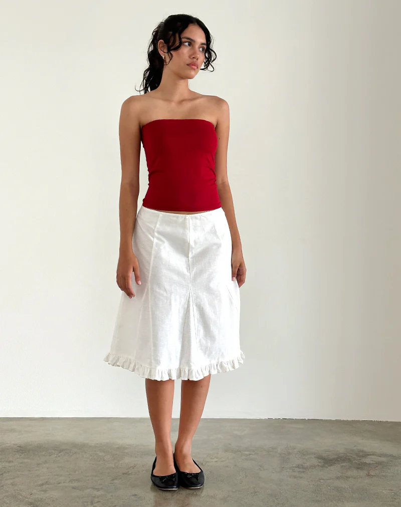 Shaelo Bandeau Top in Adrenaline Red - Image 2