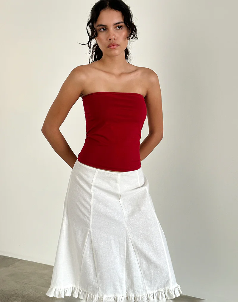 Shaelo Bandeau Top in Adrenaline Red - Image 3
