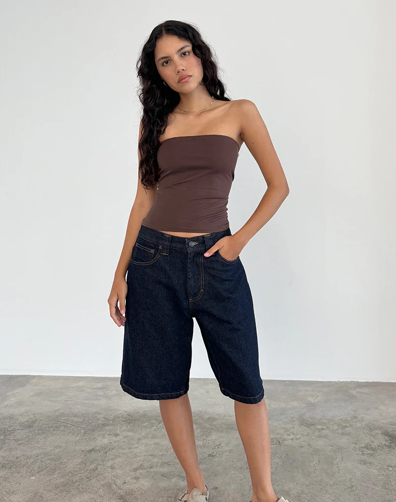 Shaelo Bandeau Top in Deep Mahogany - Image 3