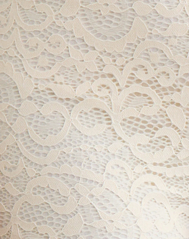 Shama Hot Pant in Lace Ivory - Image 6