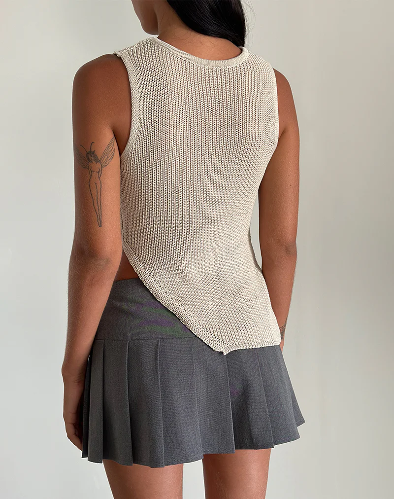 Shartina Tank Top in Natural Knit - Image 4