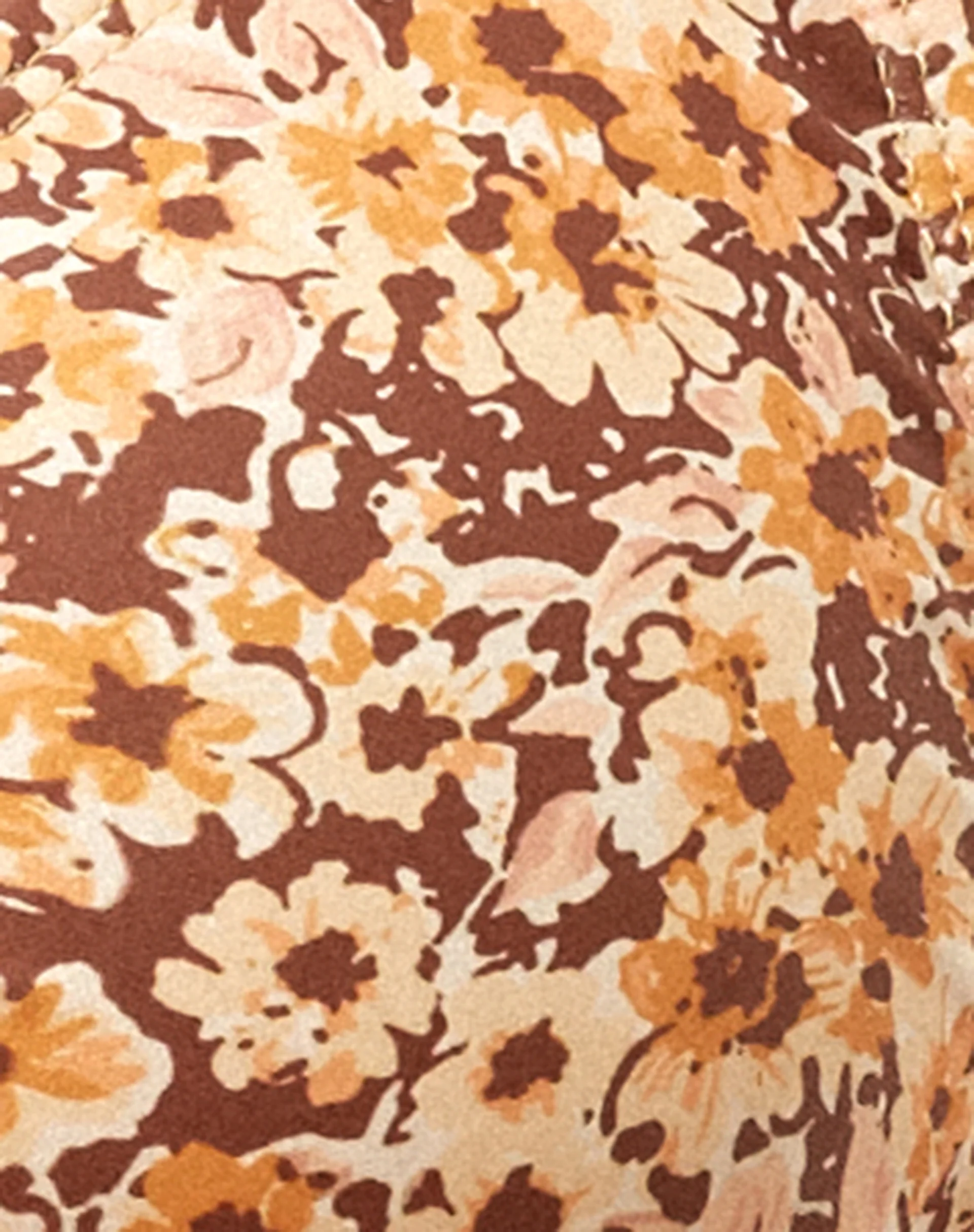 Shell Bikini Top in Small Flower Brown - Image 7