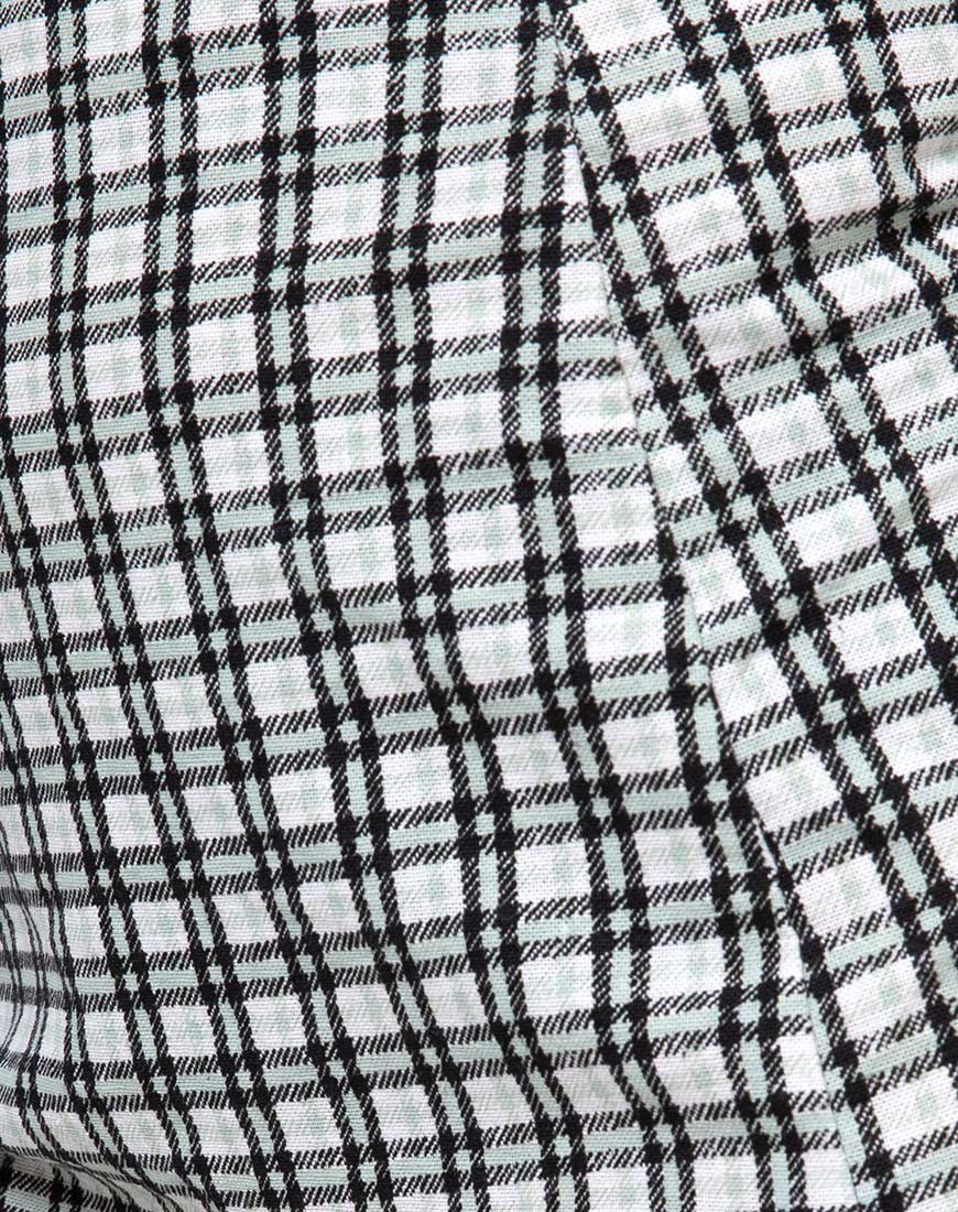 Sheny Mini Skirt in Brandy Check Foam - Image 6