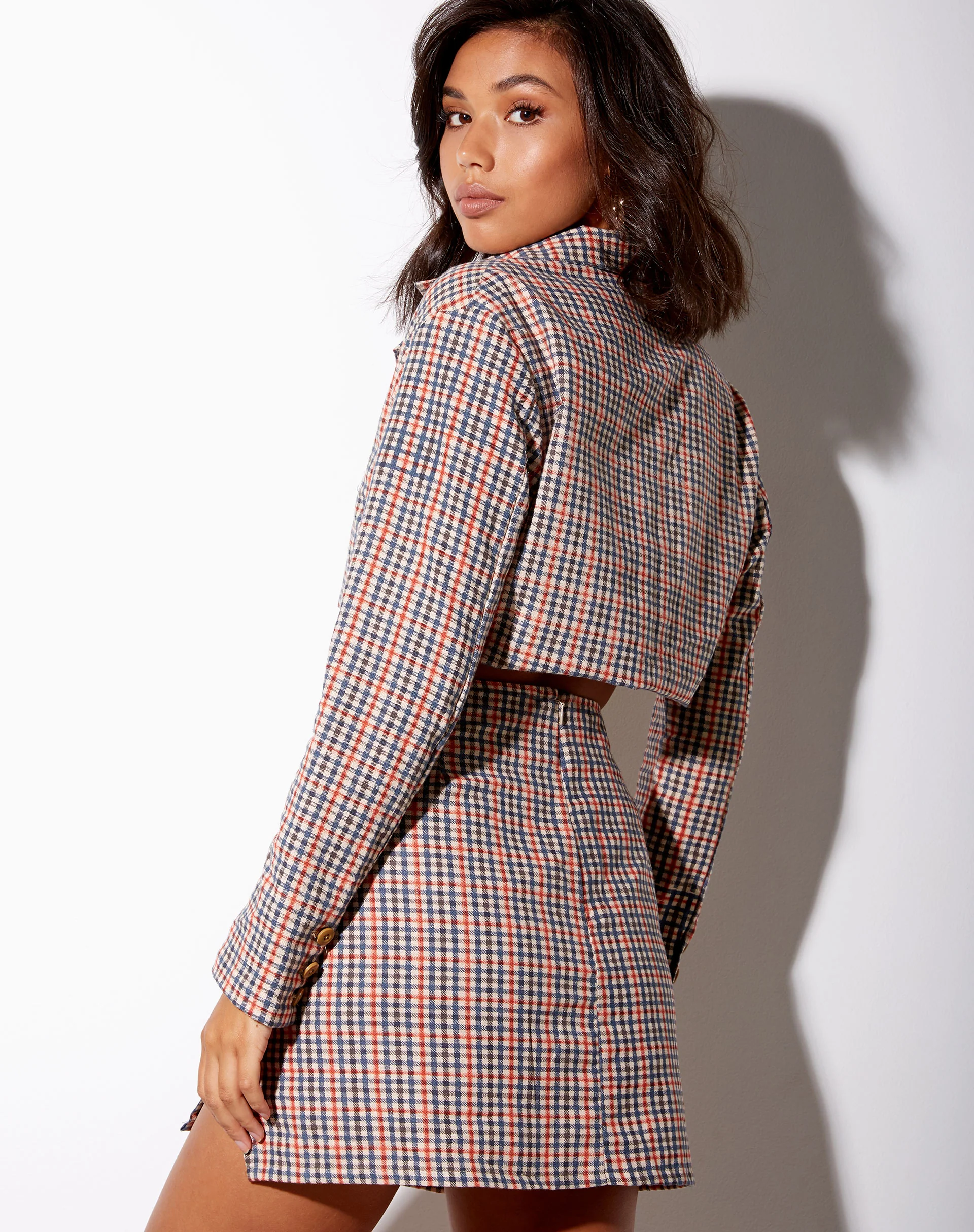 Sheny Mini Skirt in Country Check - Image 2