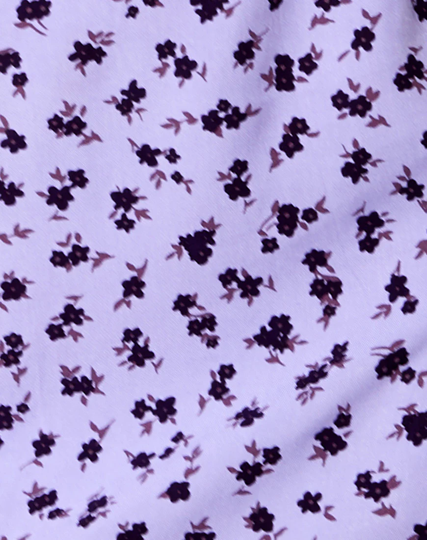 Sheny Mini Skirt in Dainty Daisy Lilac - Image 6
