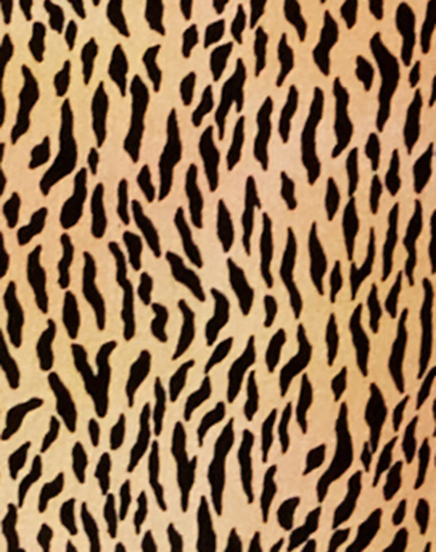 Sheny Mini Skirt in Mini Tiger Brown - Image 7