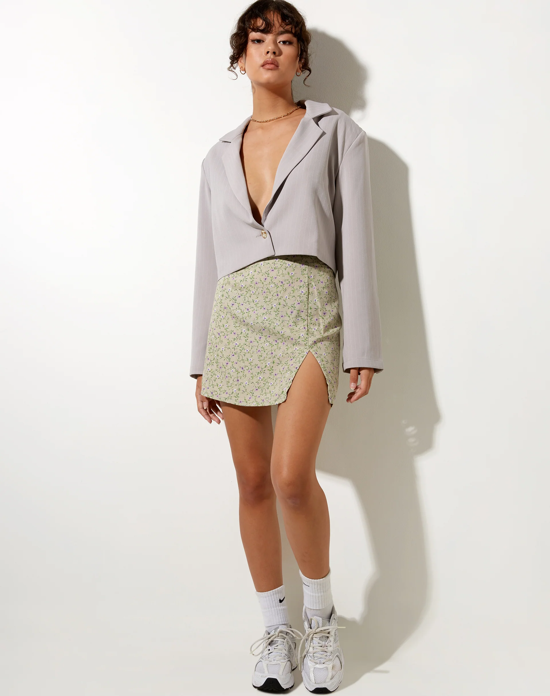 Sheny Mini Skirt in Parma Violet - Image 3