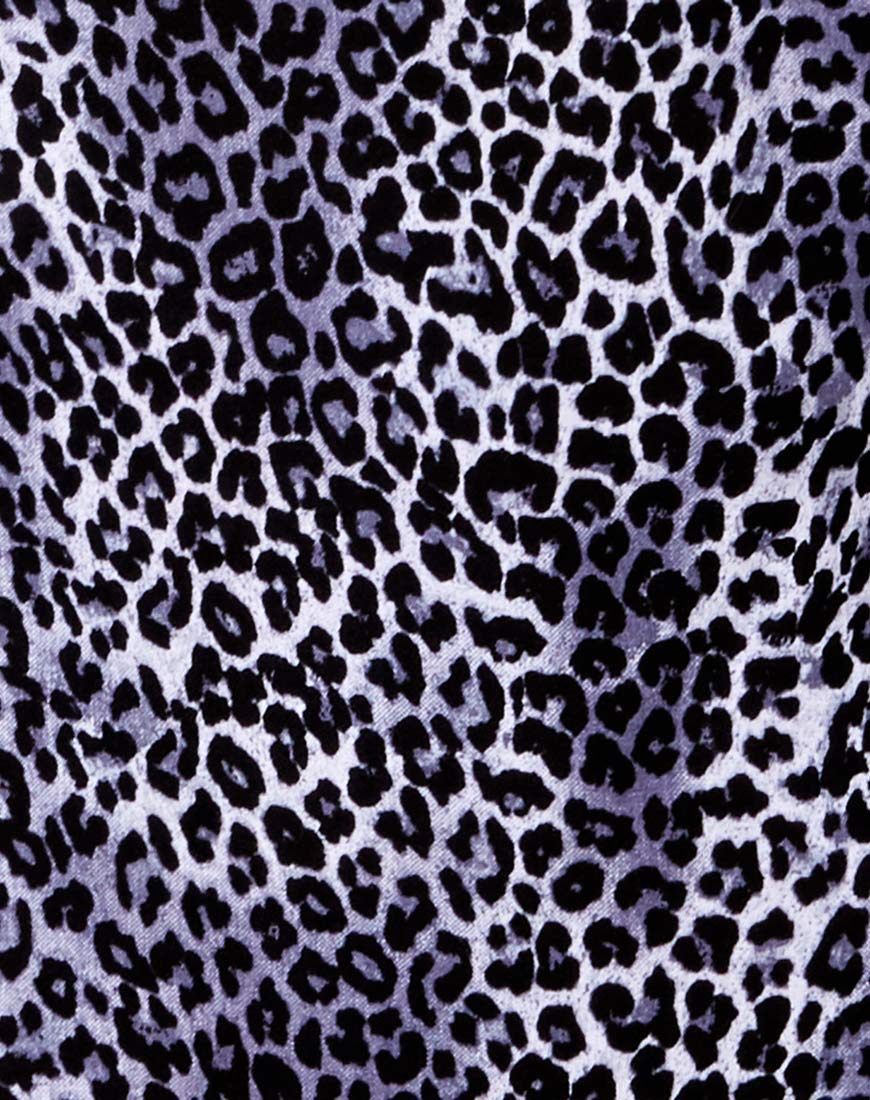 Sheny Mini Skirt in Rar Leopard Grey - Image 5