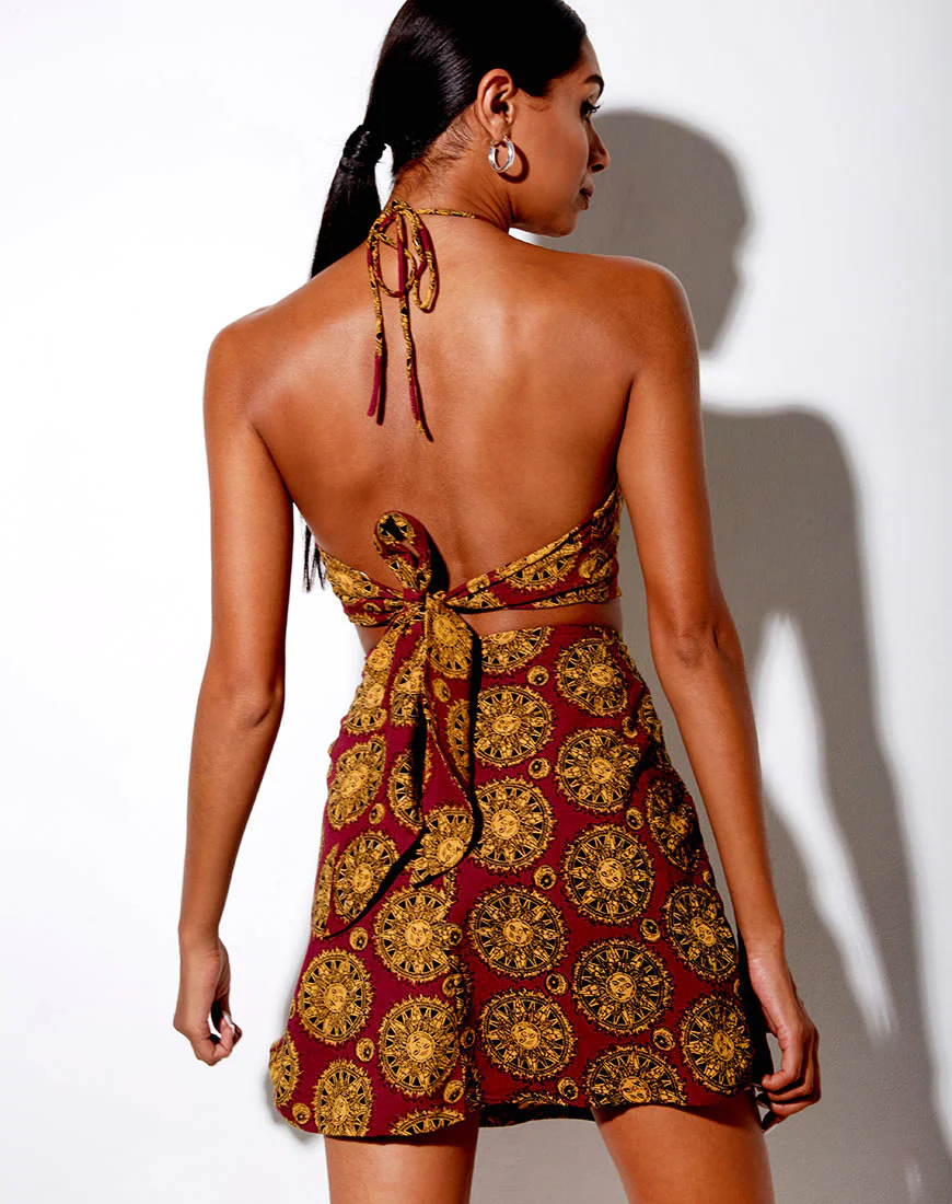 Sheny Mini Skirt in Sundial - Image 3