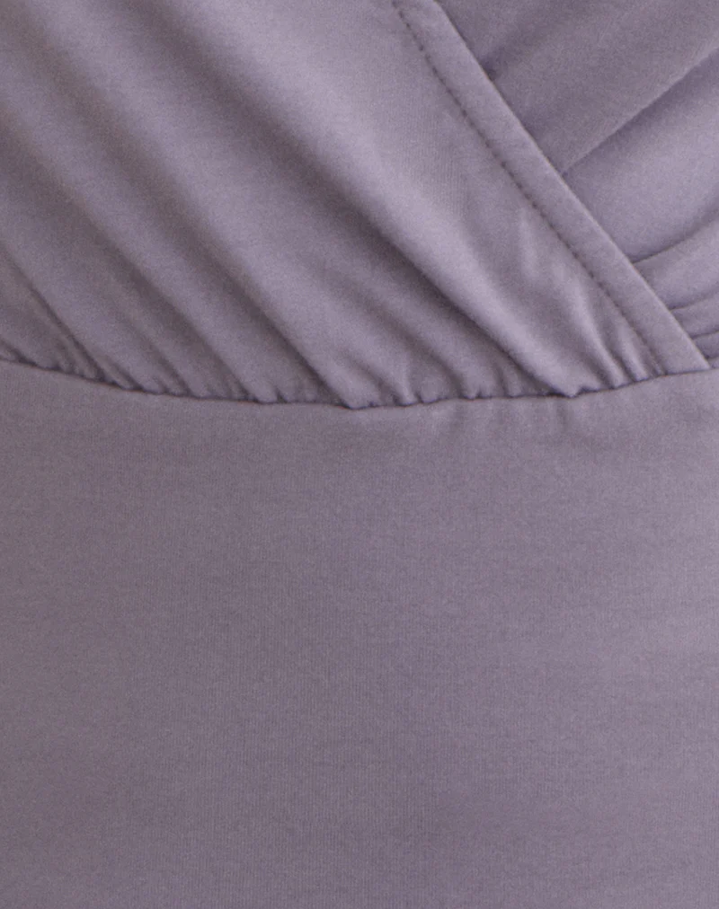 Sheon Long Sleeve Top In Rayon Jersey Grey Lavender - Image 7