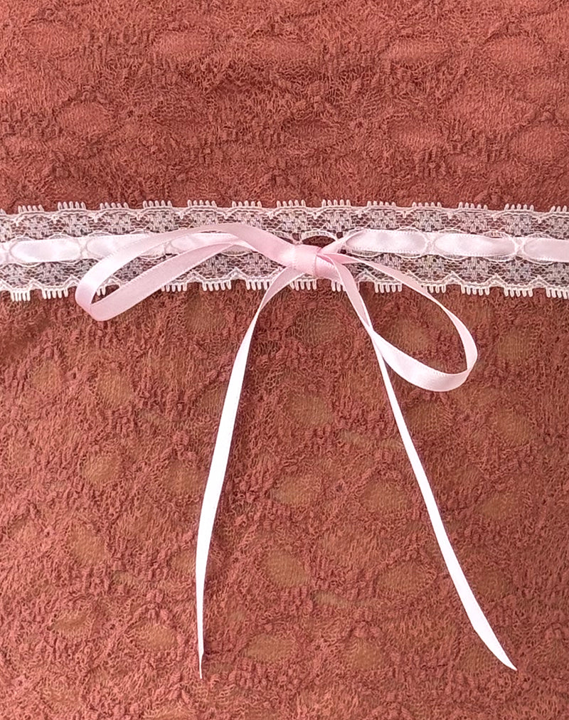 Sherine Lace Top in Withered Rose - Image 6