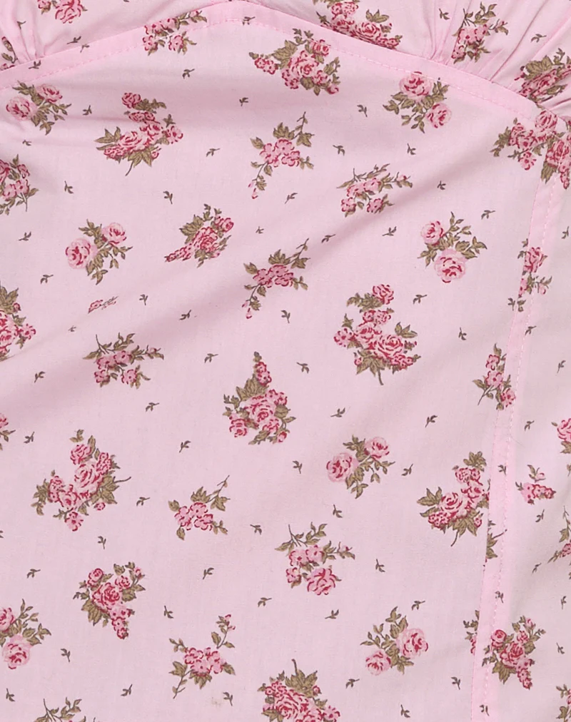 Shiroy Top in Floral Romance Pink - Image 5