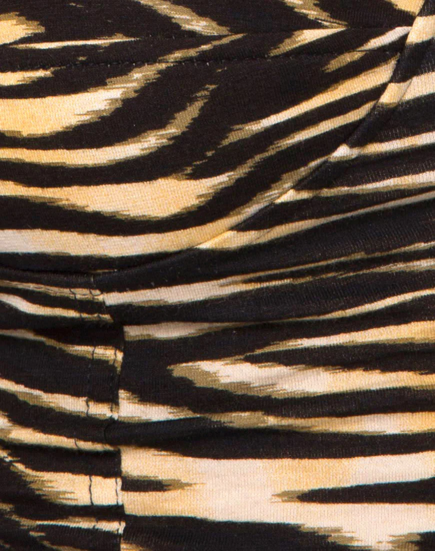 Shistra Cropped Top in Zip's Zebra Brown - Image 5