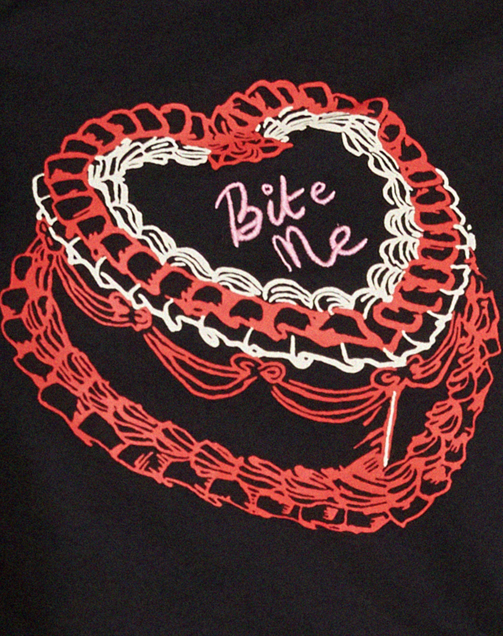Shrunk Tee in Black Bite Me - Image 6