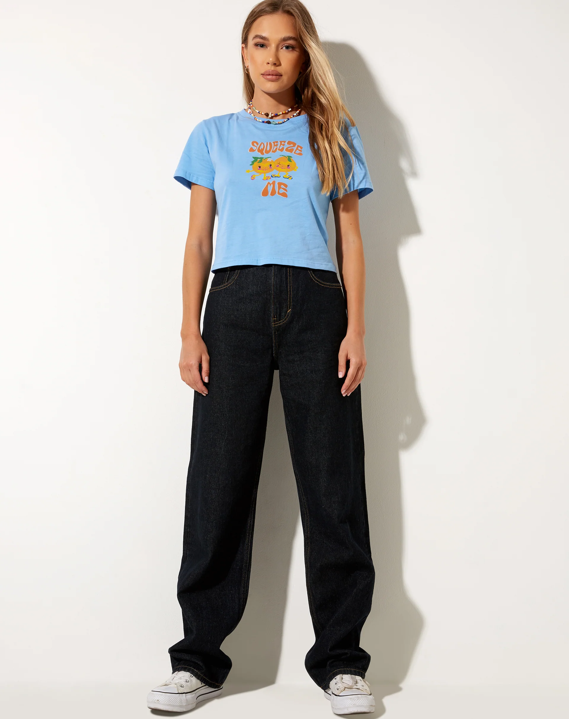 Shrunk Tee in Ocean Blue Squeeze Me - Image 2