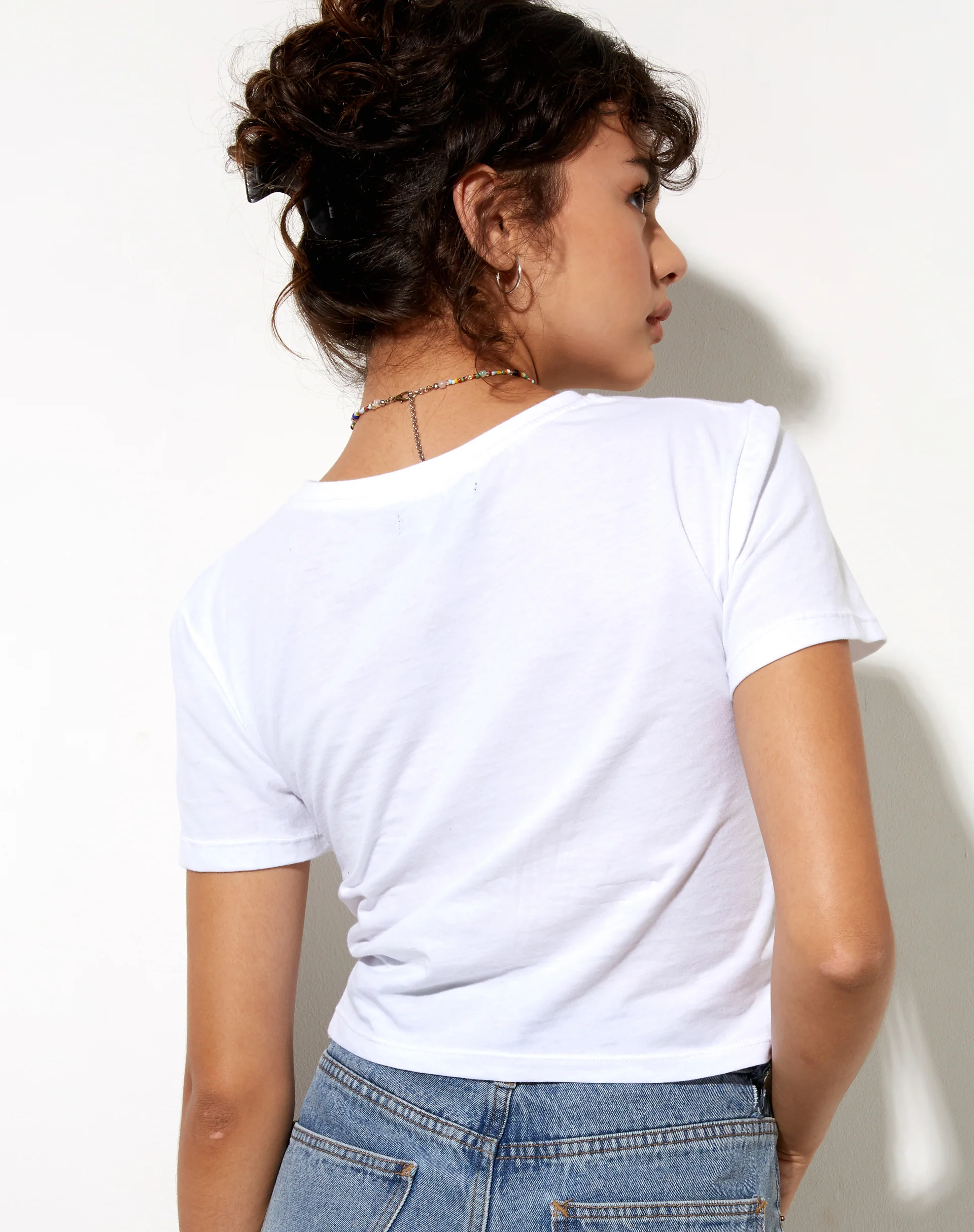 Shrunk Tee in White Don't Stress Do Your Best - Image 2