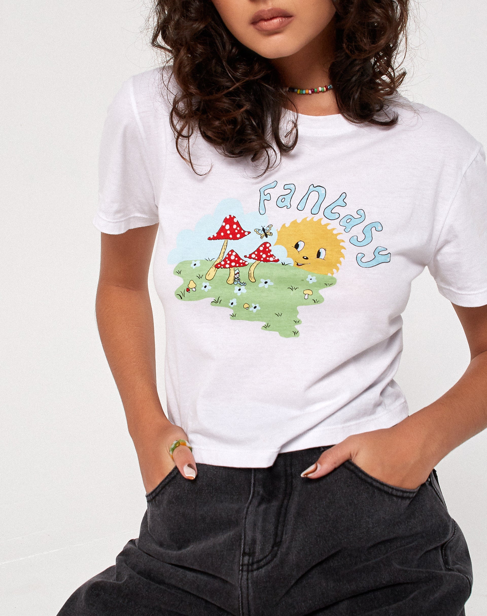 Shrunk Tee in White Fantasy - Image 3