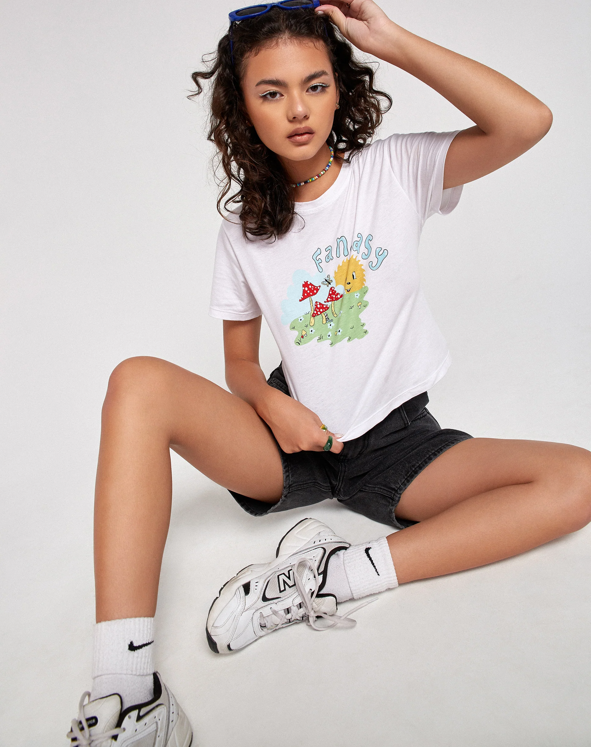 Shrunk Tee in White Fantasy - Image 5