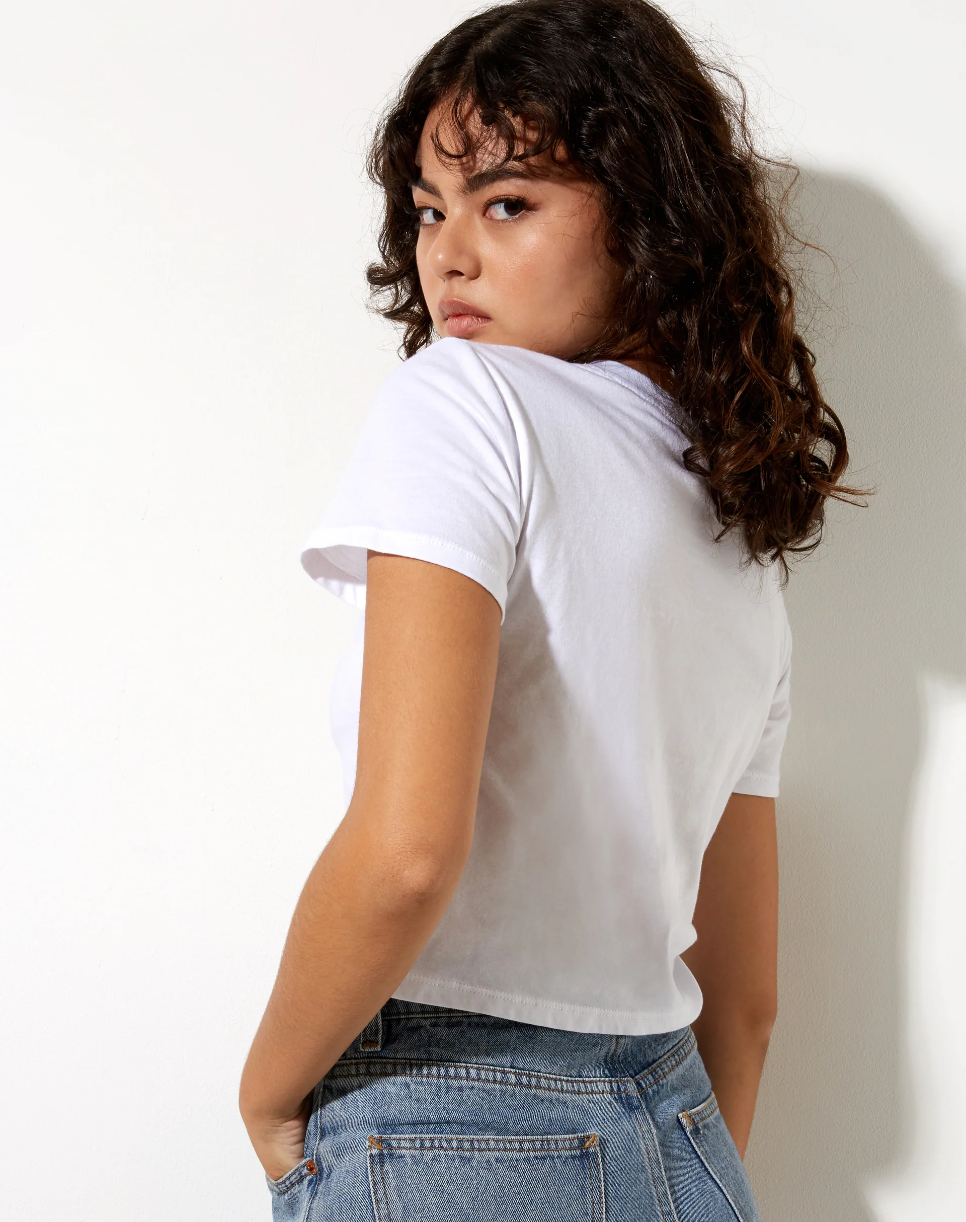 Shrunk Tee in White Hotter Than Hell - Image 3