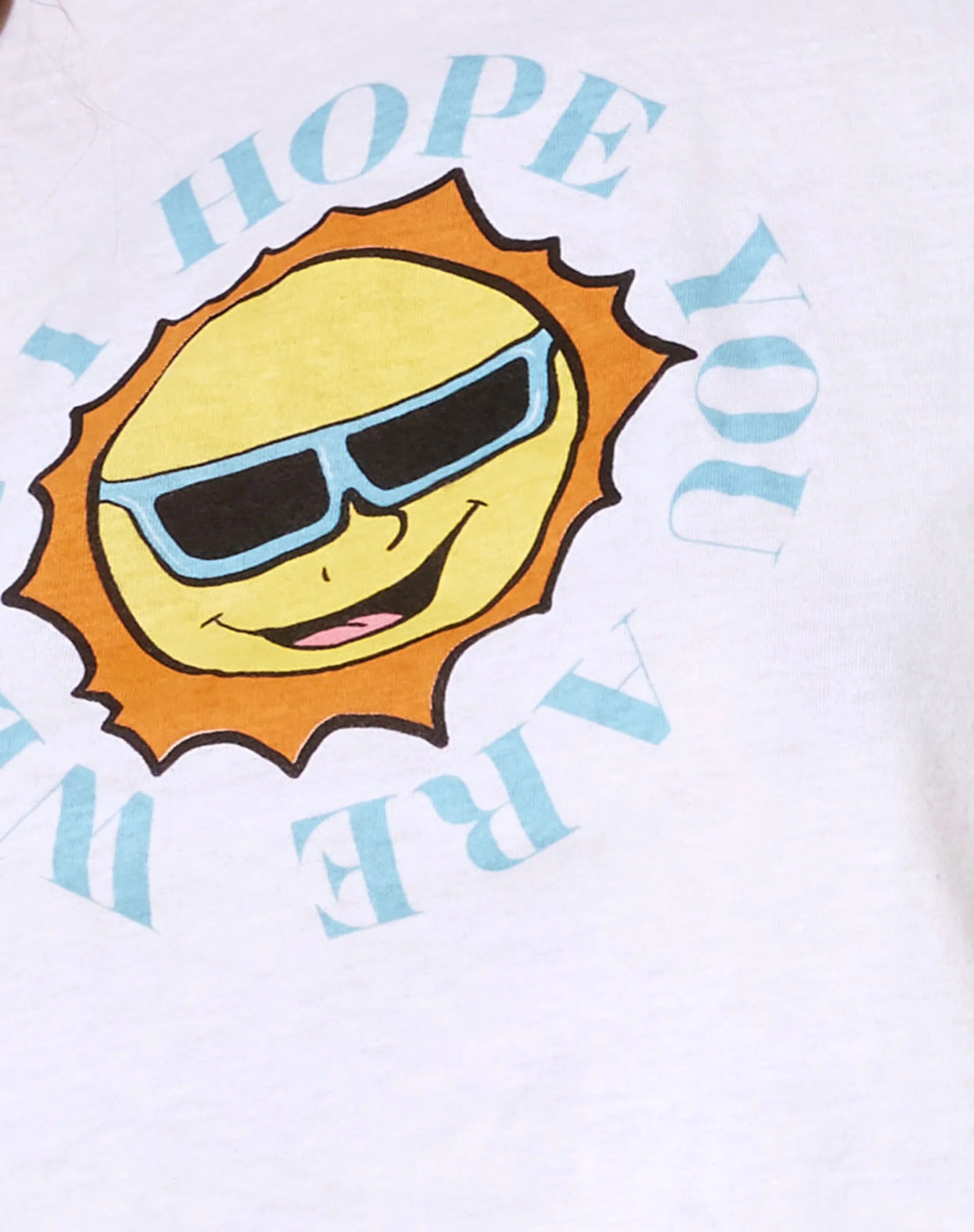 Shrunk Tee in White Retro Sun - Image 6