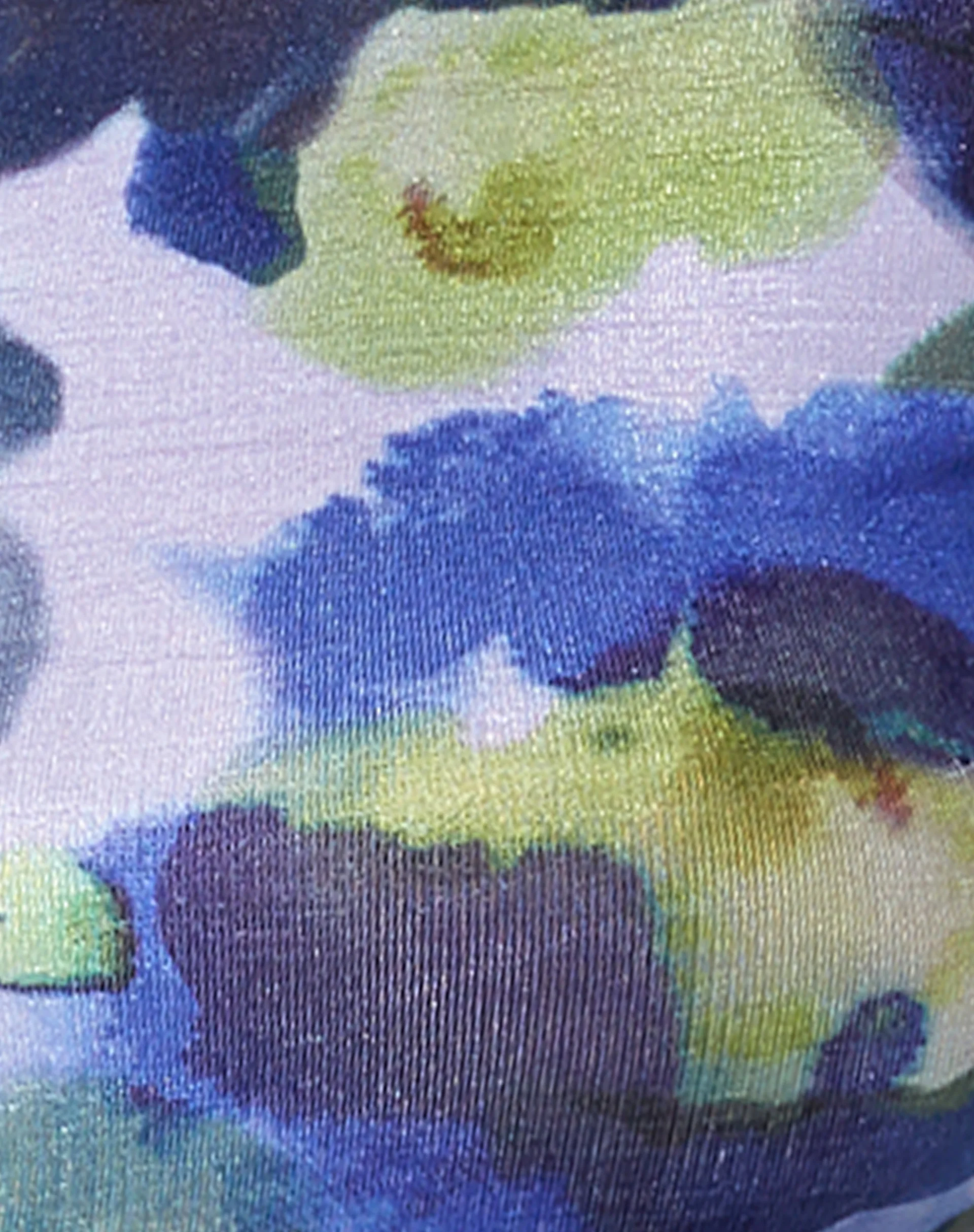 Sianda Crop Top in Abstract Watercolour Blue - Image 7