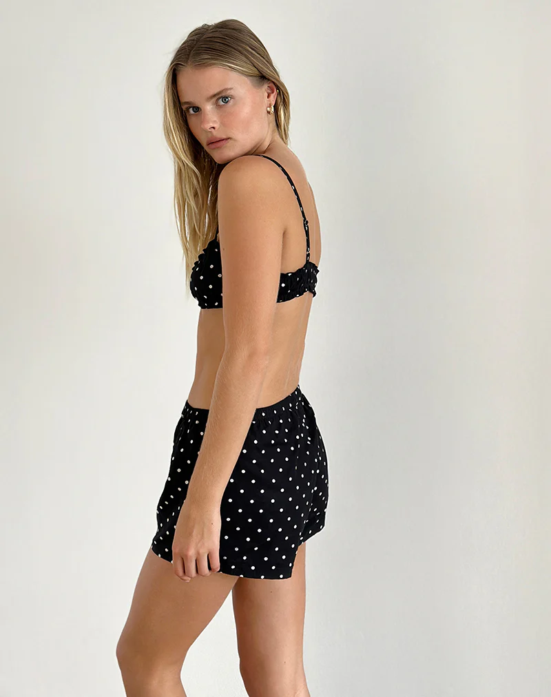 Sibo Short in Polka Black - Image 3